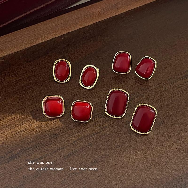 Resin Alloy Stud Earring (Various Designs) Product Image