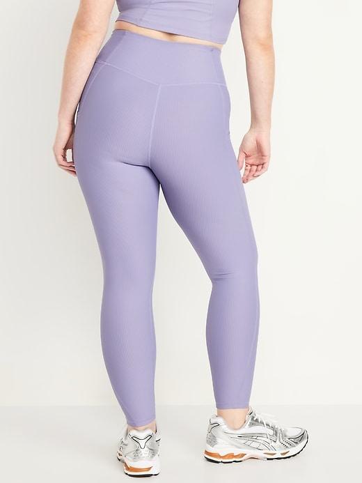 High-Waisted PowerSoft Rib Leggings Product Image