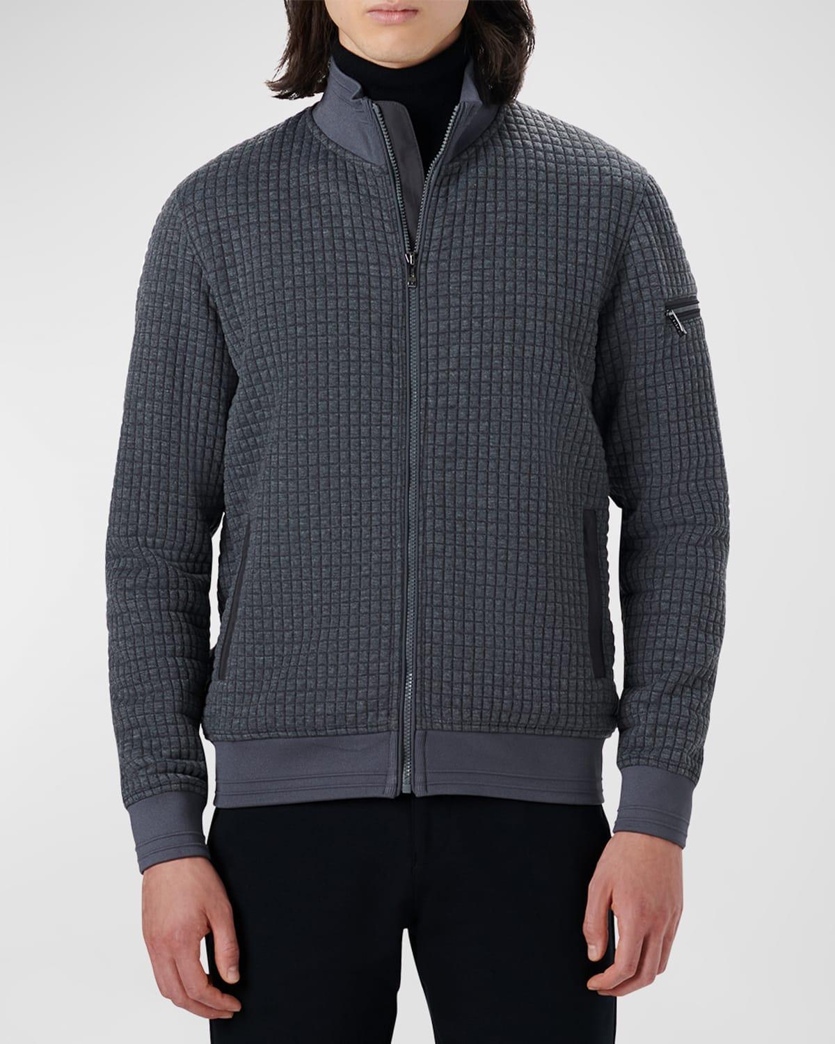 Mens Mock-Neck Waffle Performance Jacket Product Image