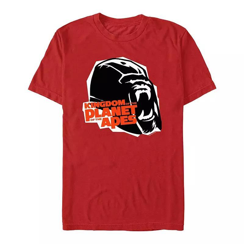 Mens Kingdom Of The Planet Of The Apes Gorilla Head Graphic Tee Product Image