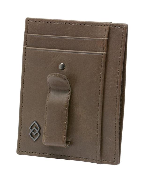 Alpine Swiss Double Diamond Mens Rfid Money Clip Minimalist Front Pocket Wallet - Gray Product Image