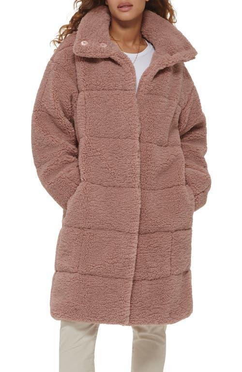 levis Quilted Fleece Long Teddy Coat Product Image