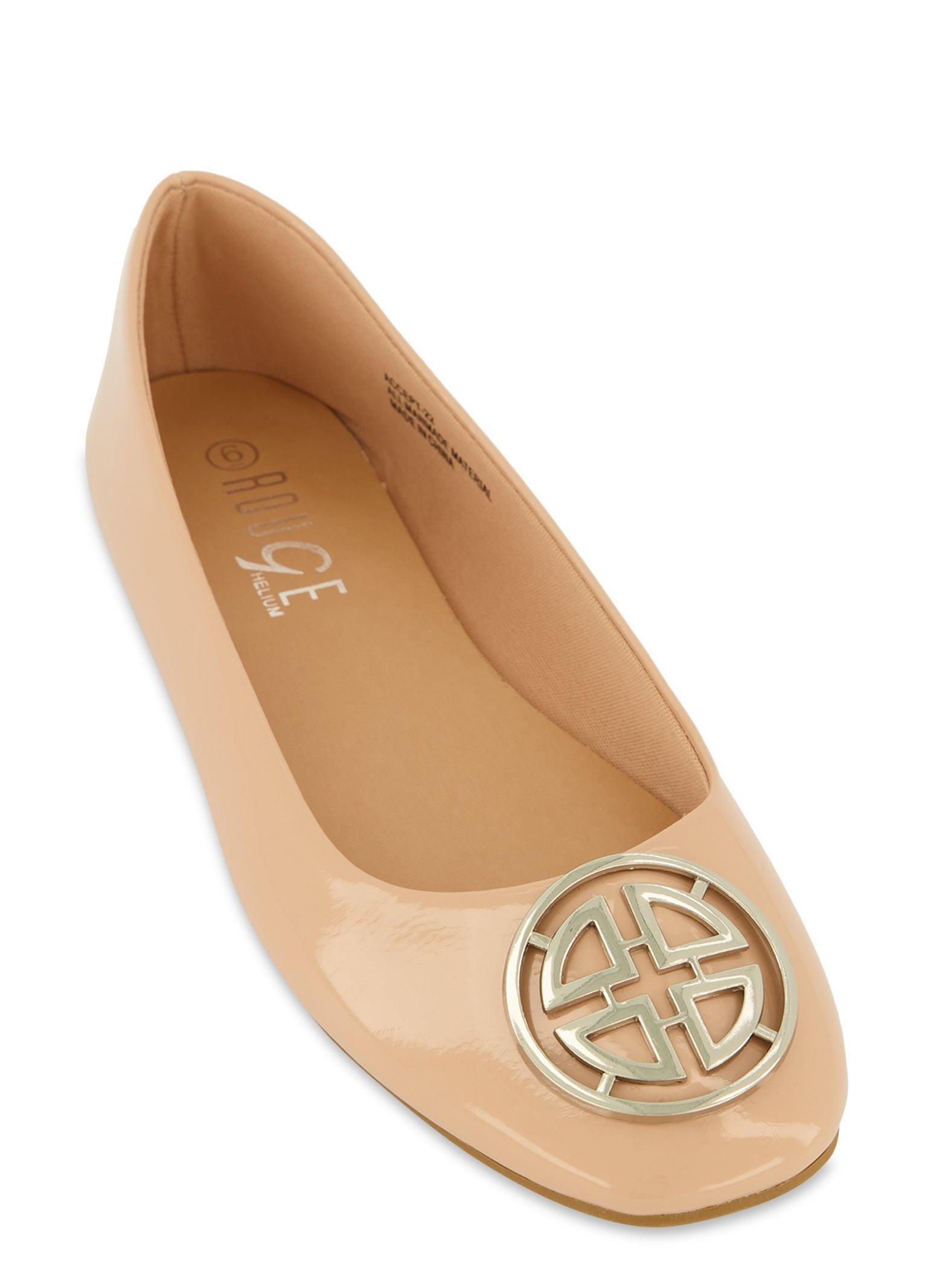 Womens Geo Pendant Ballet Flats product image