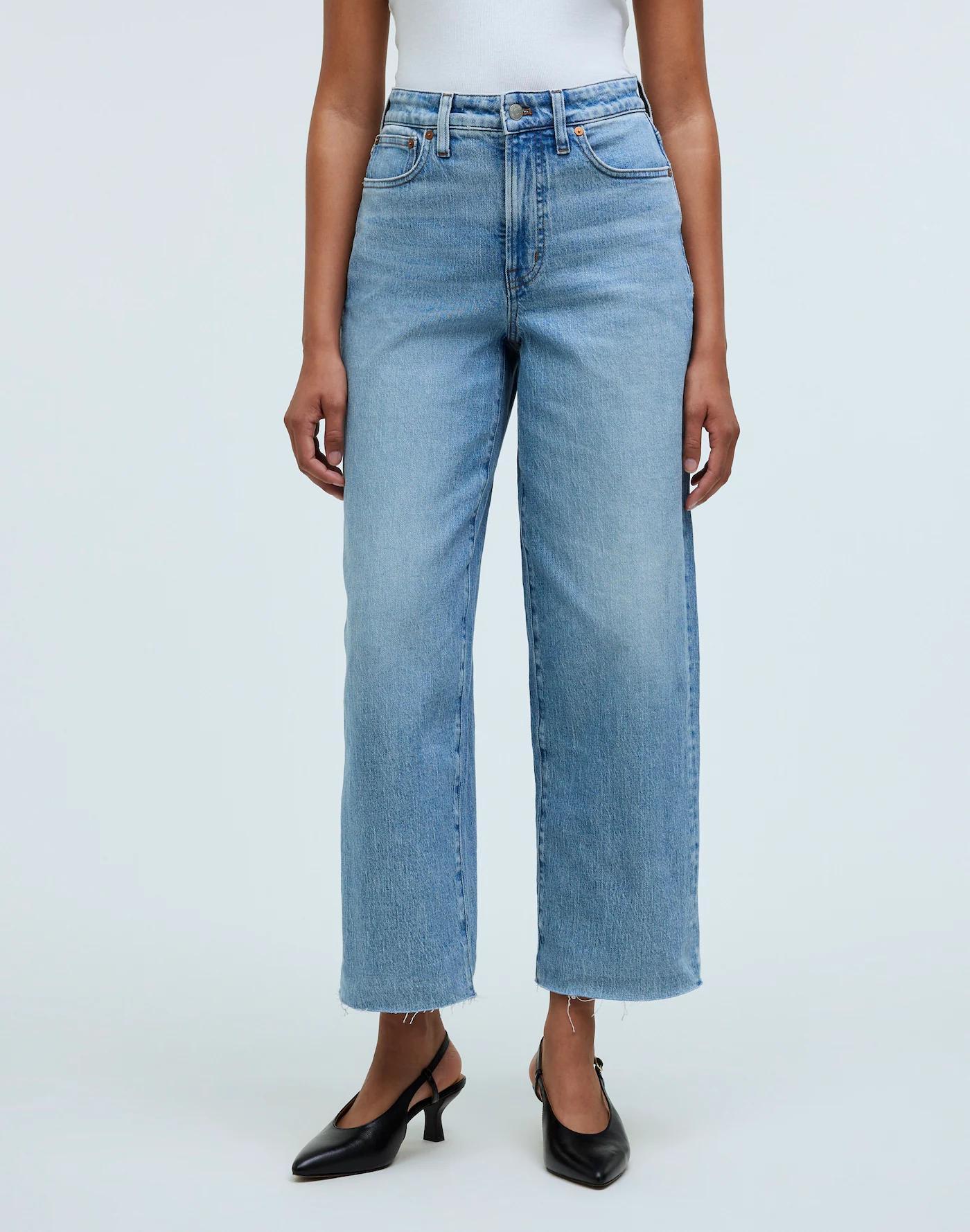 The Tall Curvy Perfect Vintage Wide-Leg Crop Jean Product Image