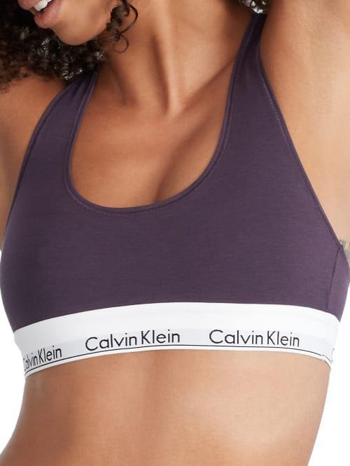 Plus Size Calvin Klein Modern Cotton Unlined Bralette QF5116, Womens Product Image