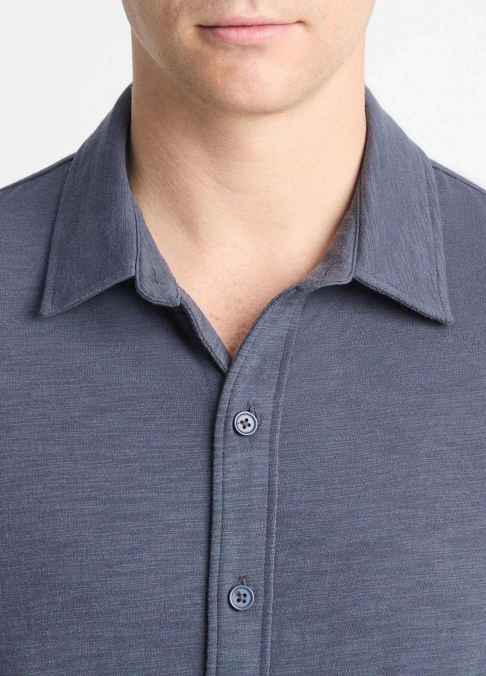 Heavy Slub-Cotton Button-Front Shirt Product Image