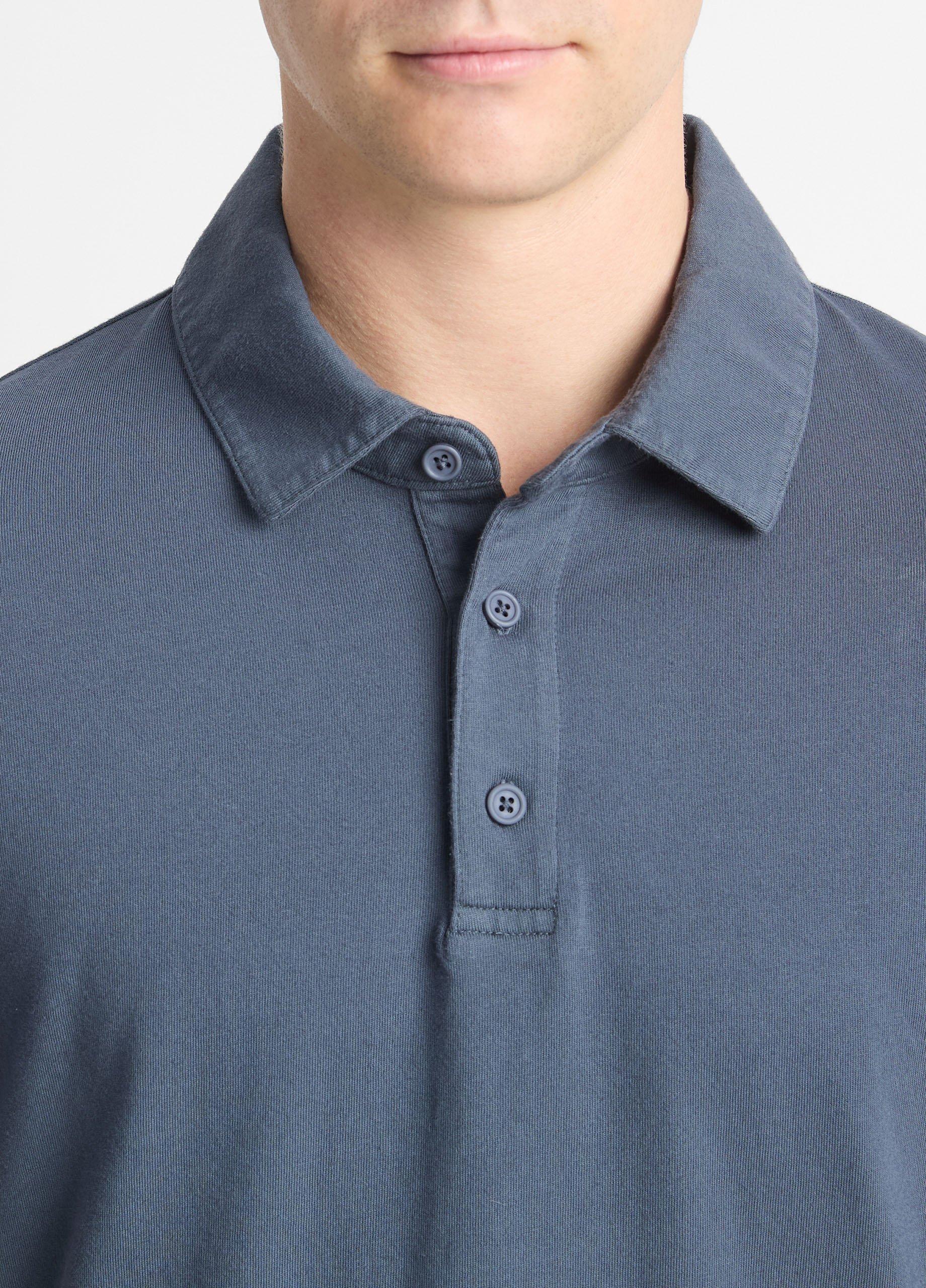 Garment Dye Cotton Polo Shirt Product Image