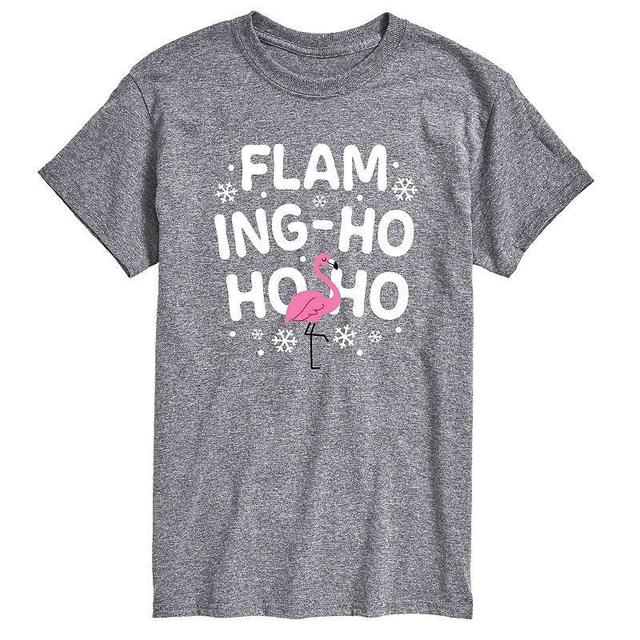 Big & Tall Flaming Ho Ho Ho Graphic Tee, Mens Product Image