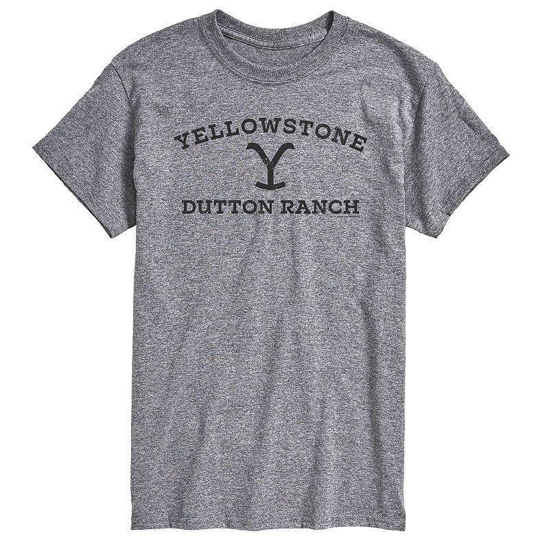 Mens Yellowstone Stone Wild Tee Light Blue Product Image