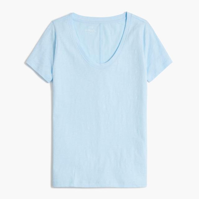 Cotton scoopneck tee Product Image