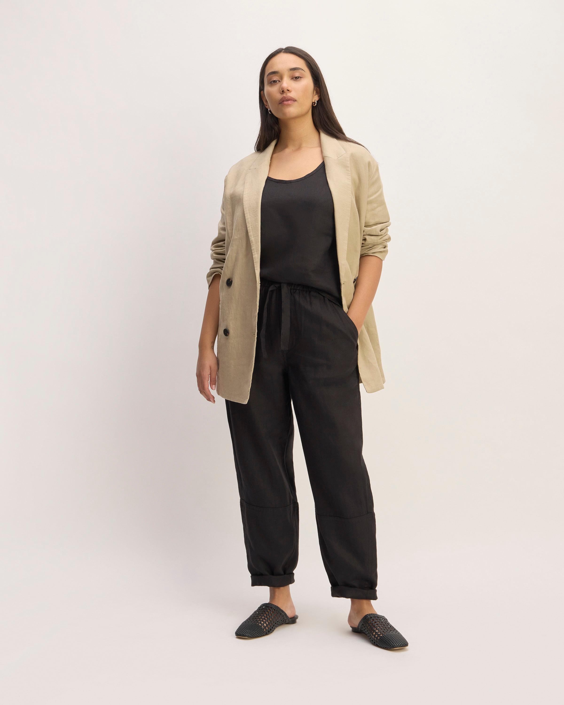 The Linen Pull-On Barrel Pant Product Image