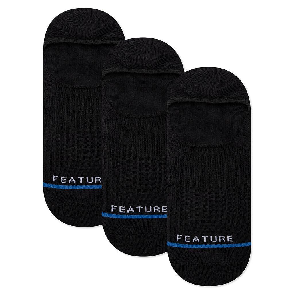 Classic No Show Sock - Black (3-Pack) Male Product Image