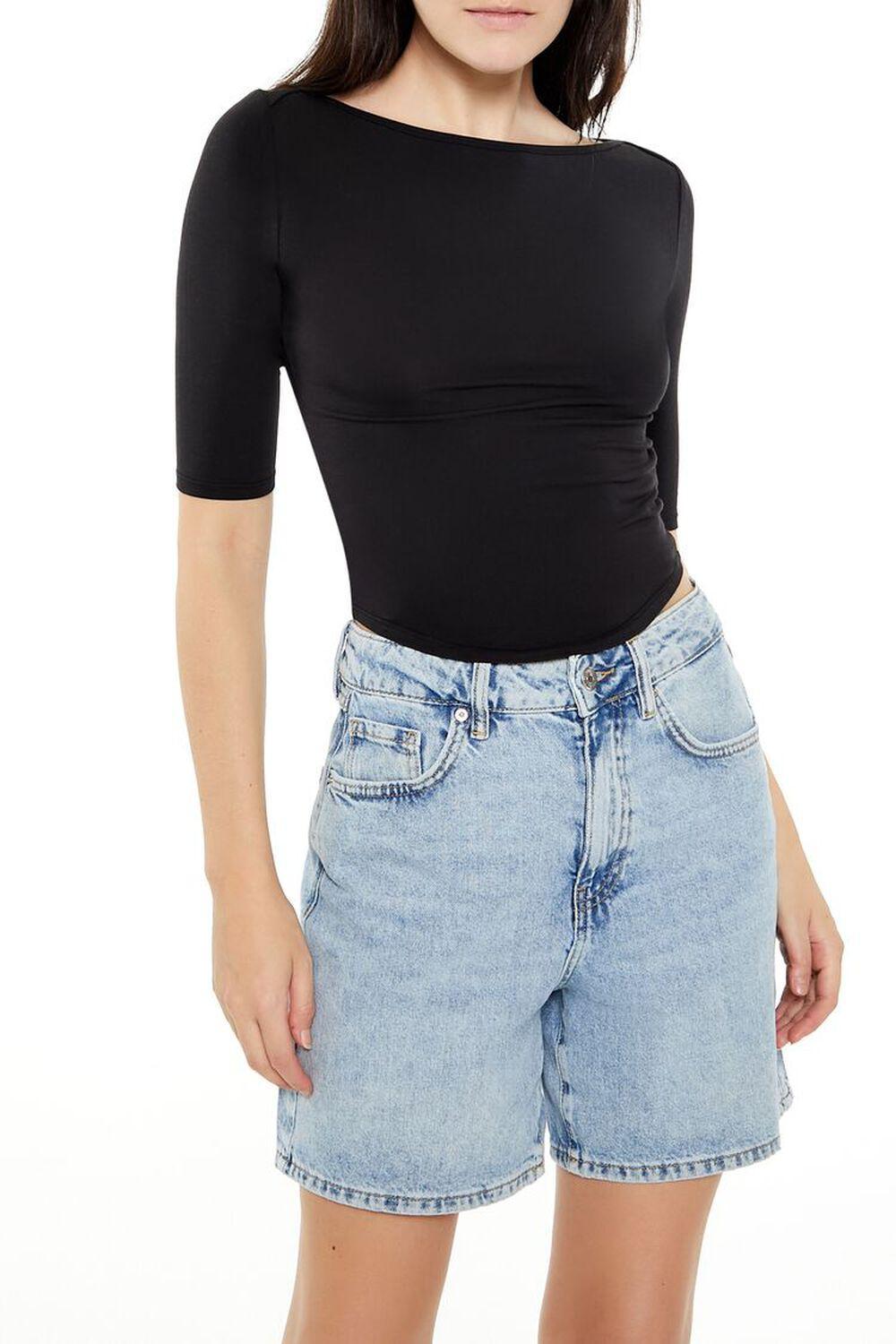 Jersey Curved-Hem Top | Forever 21 Product Image