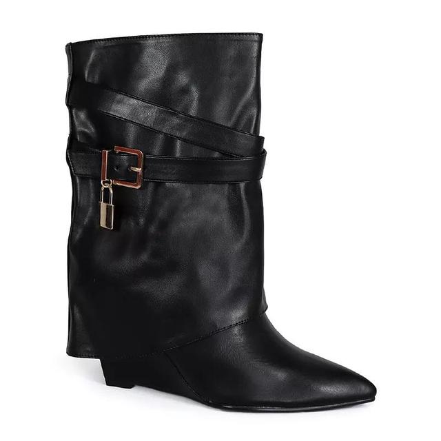 Yoki Harzen Womens Wedge Boots Product Image