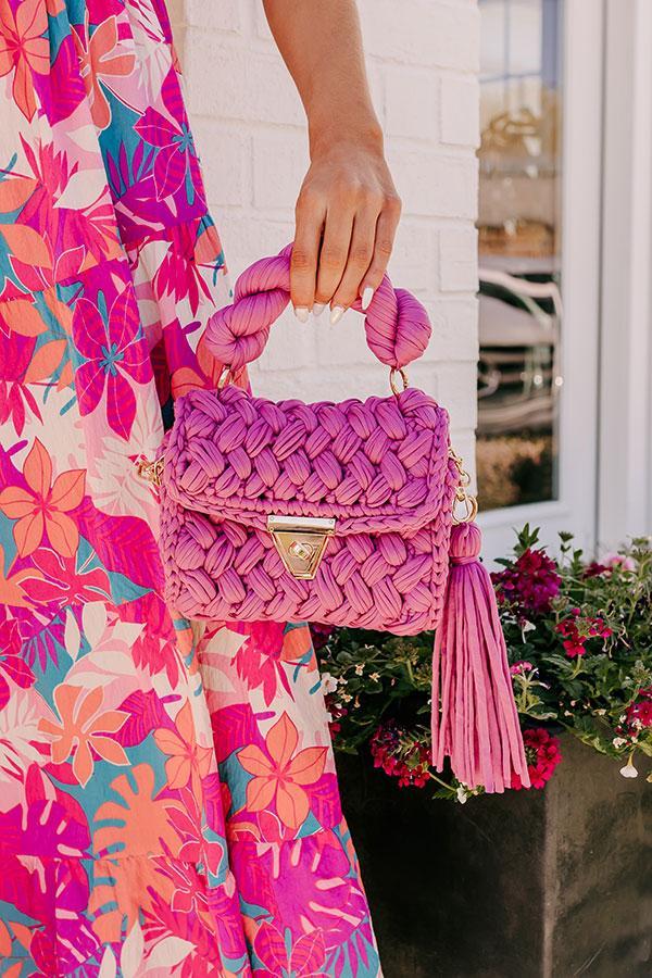 Montego Woven Purse in Violet Product Image