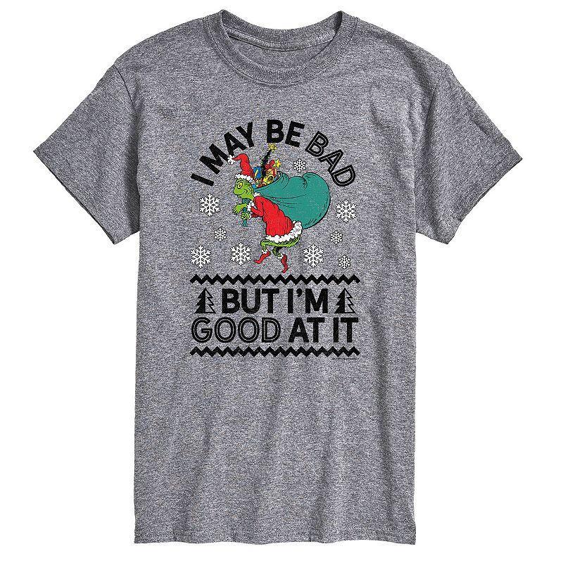 Big & Tall Dr. Seuss Good At It Tee, Mens Med Grey Product Image