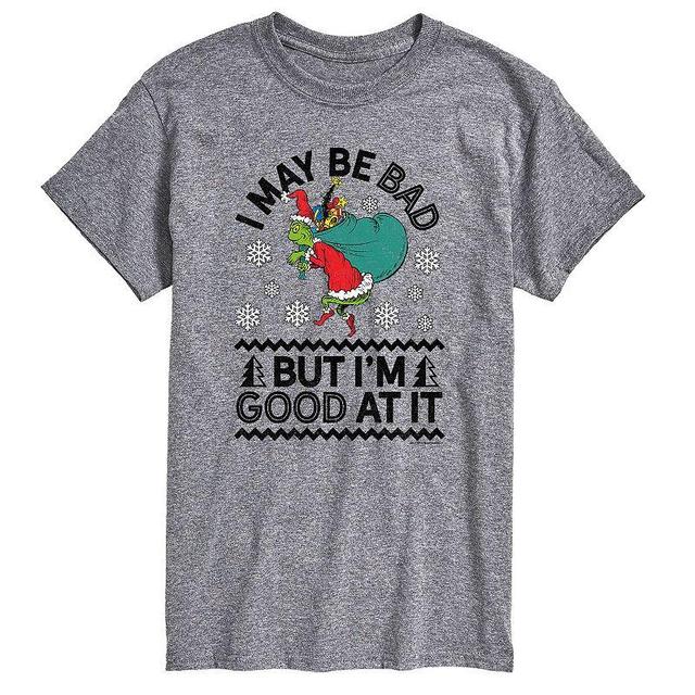 Mens Dr. Seuss The Grinch Bad Good Tee Product Image