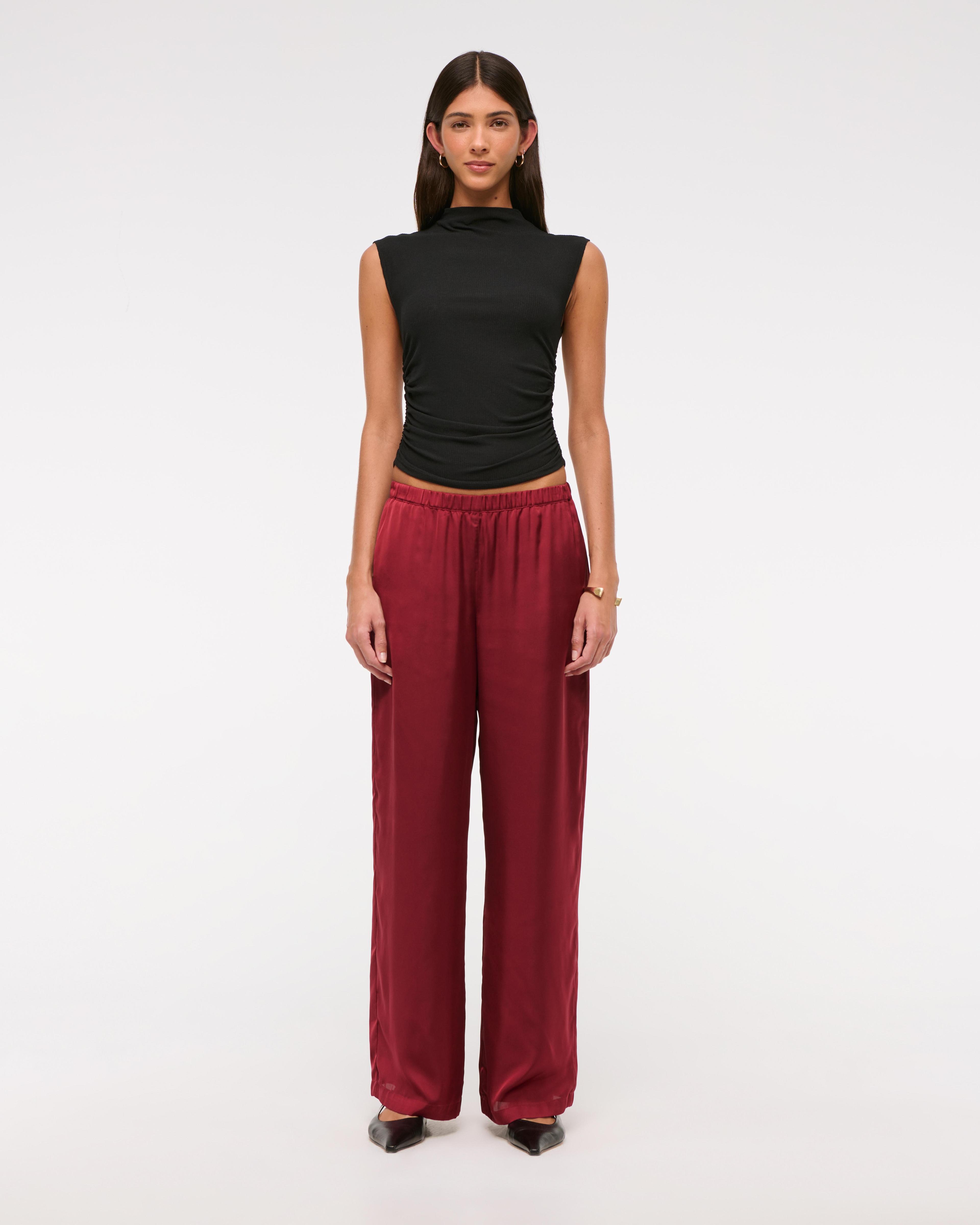 Satin Pull-On Pant Product Image