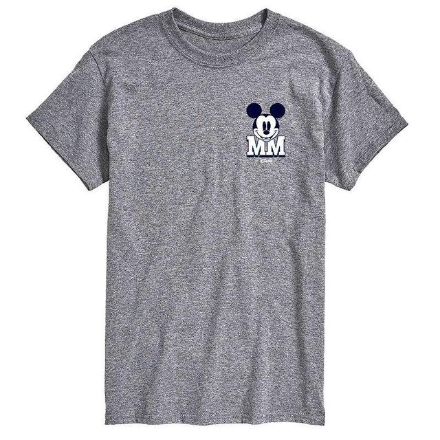 Big & Tall Disney Mickey Mouse Tee, Mens Med Grey Product Image