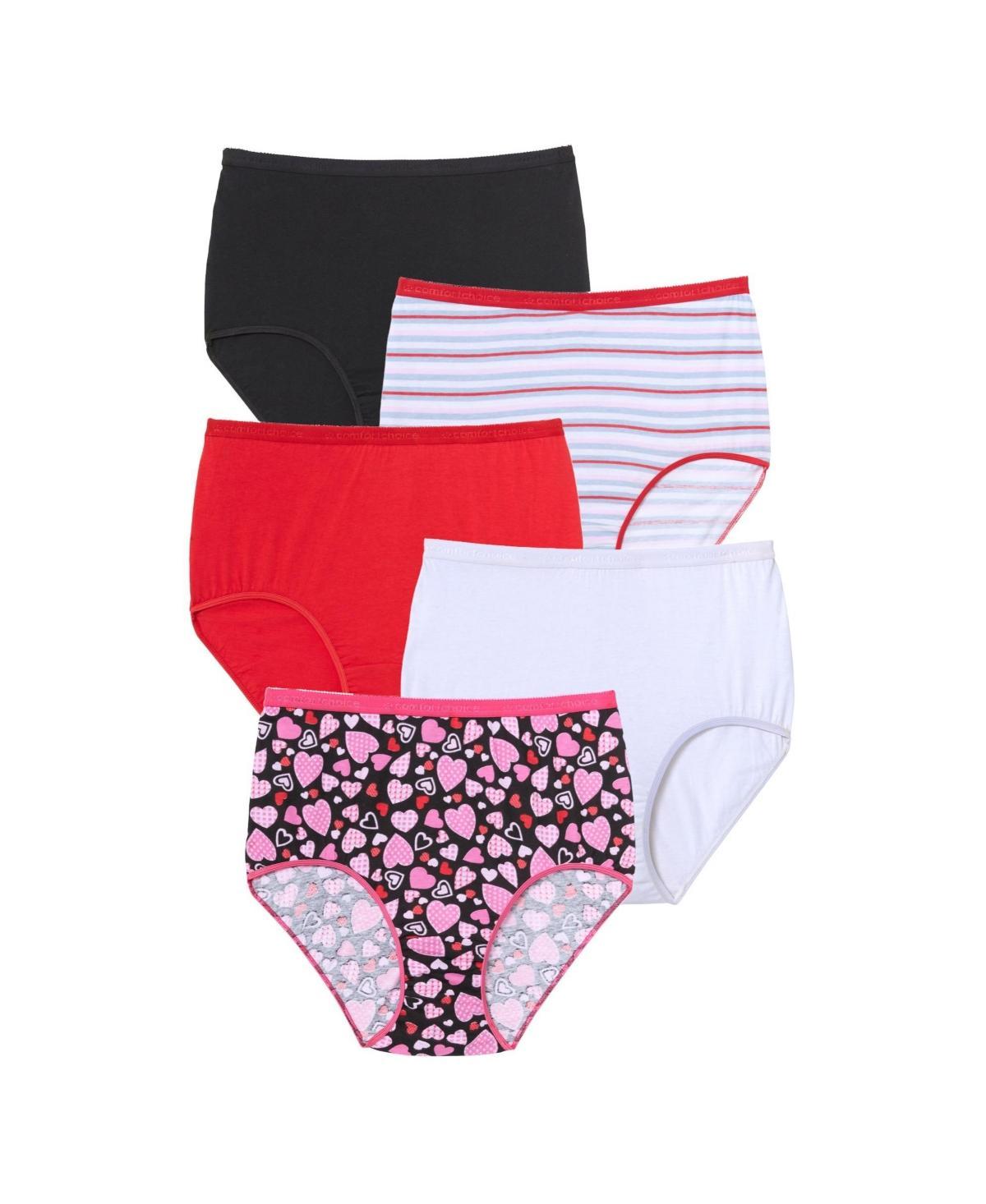 Comfort Choice Womens Cotton Brief 5-Pack Product Image