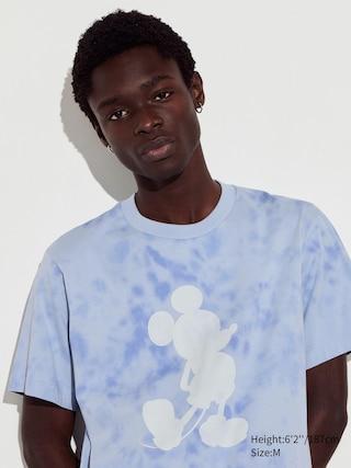 Mens Mickey Stands Ut (Short-Sleeve Graphic T-Shirt) Blue Medium UNIQLO US Product Image