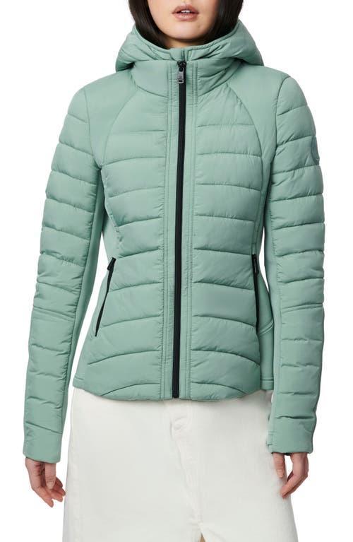 Bernardo Hooded Quilted Water Repellent Jacket Product Image