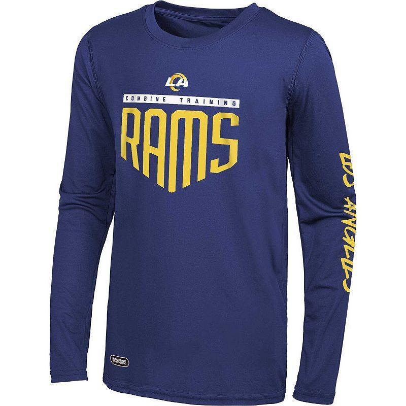 Mens Royal Los Angeles Rams Impact Long Sleeve T-Shirt Product Image