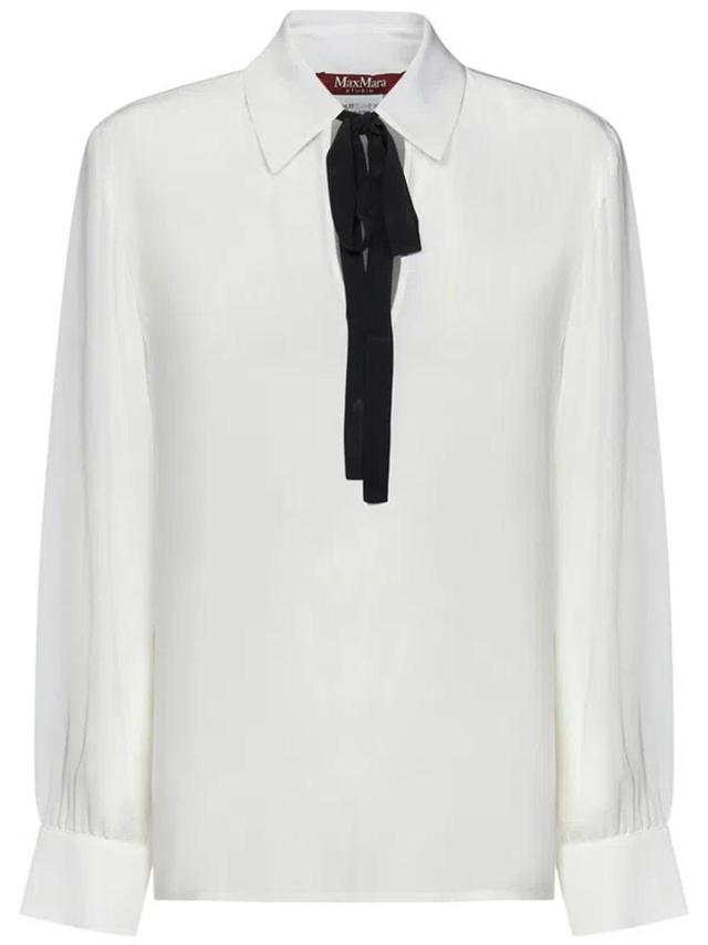 MAX MARA Ubicato Blouse In White Product Image