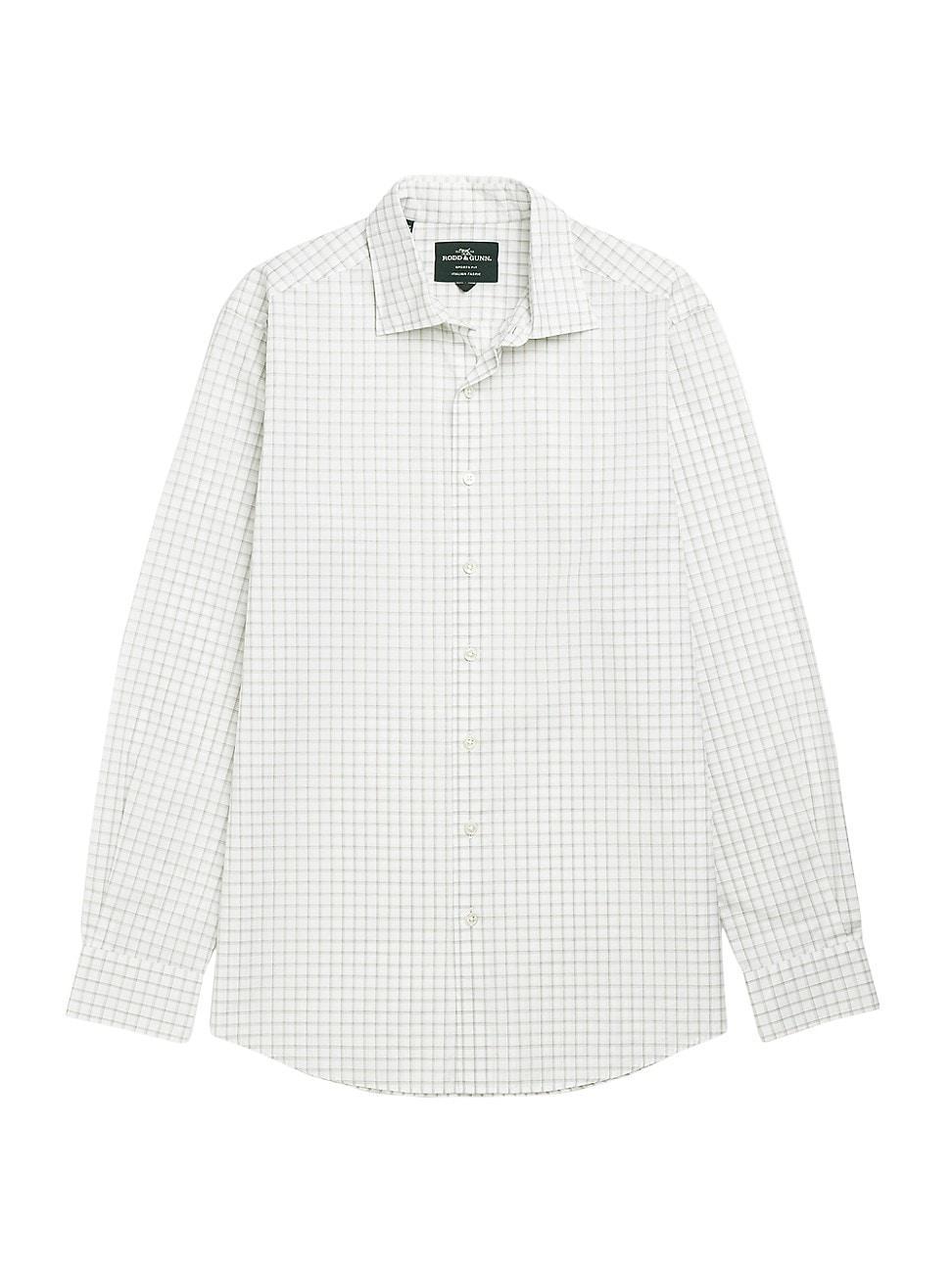 Mens Three Streams Check Cotton Button-Front Shirt Product Image