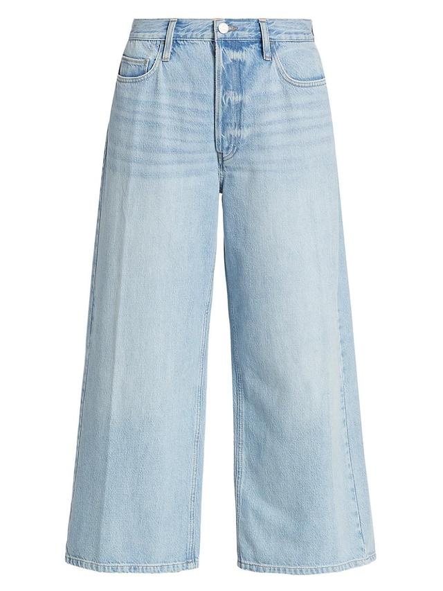 Womens Le Pixie Low-Rise Stretch Wide-Leg Jeans Product Image