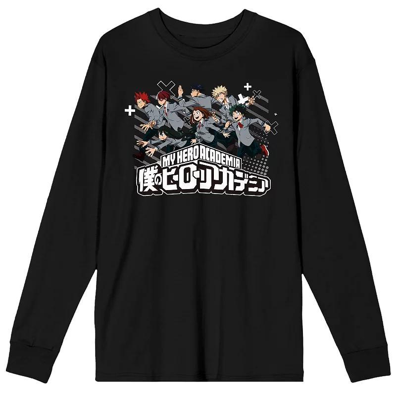 Mens My Hero Academia Students Long Sleeve Graphic Tee Product Image