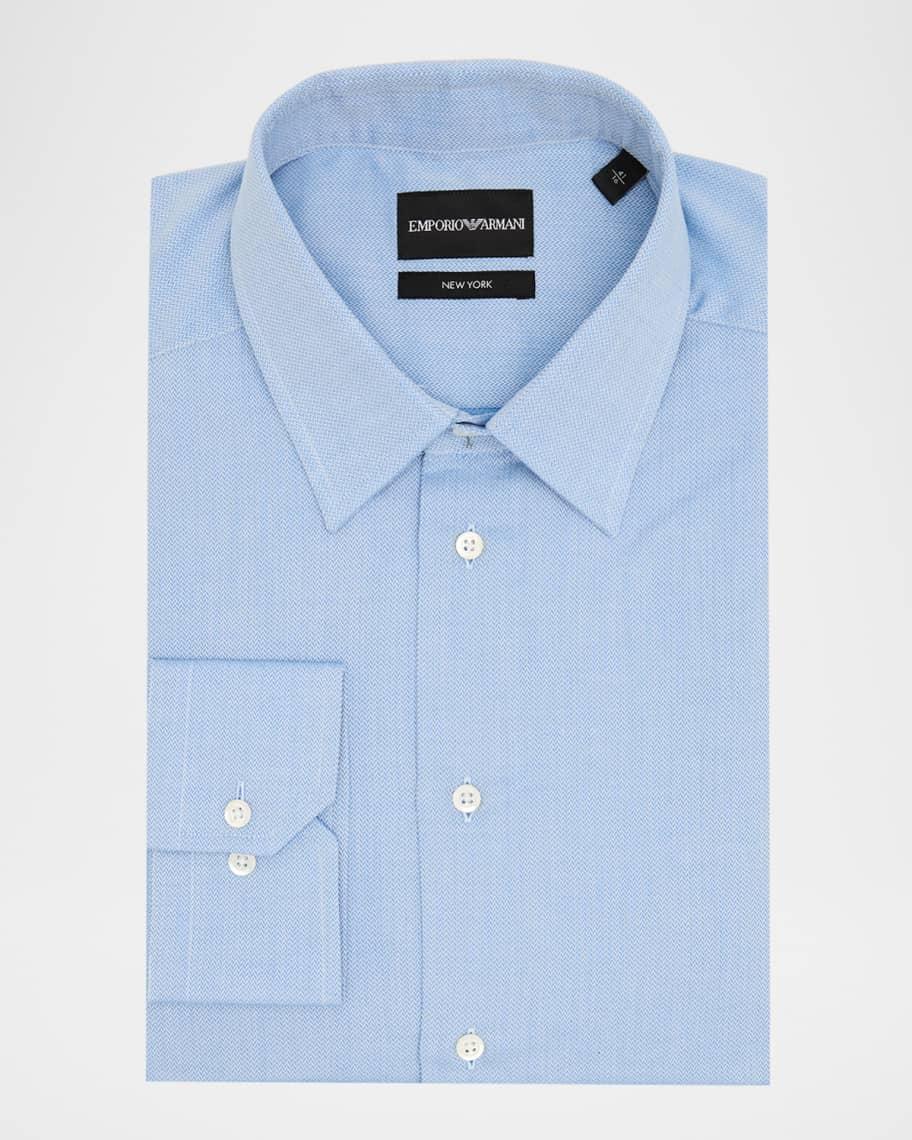 Mens Micro-Chevron Dress Shirt Product Image