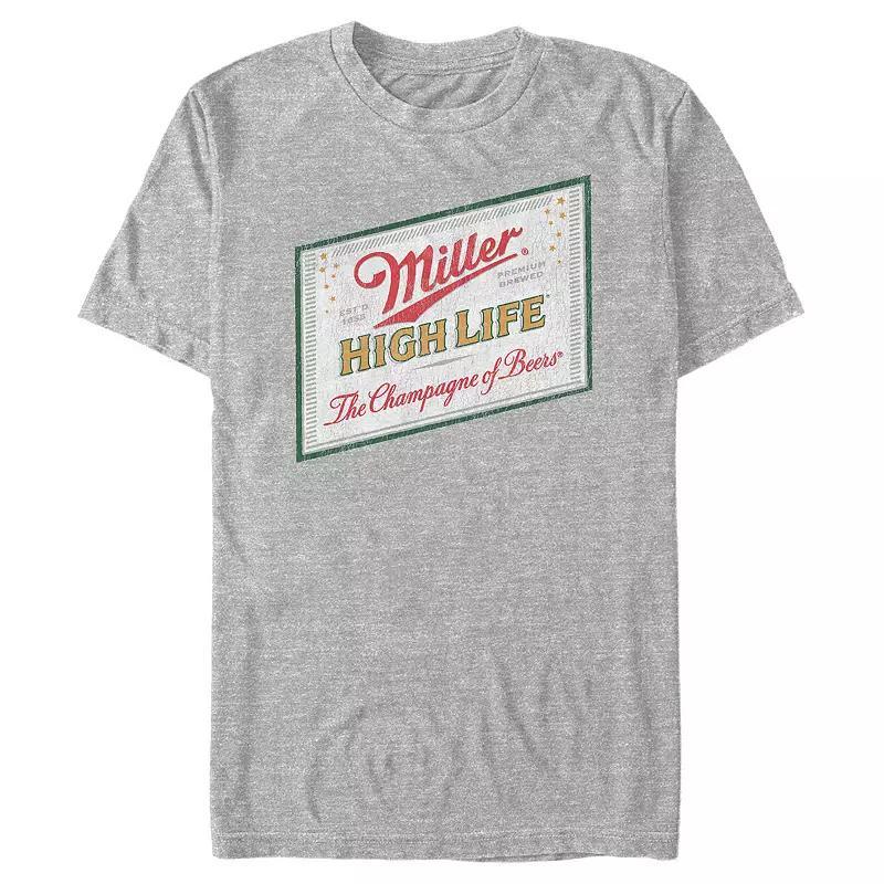 Mens Coors Light Miller High Life Label Graphic Tee Product Image