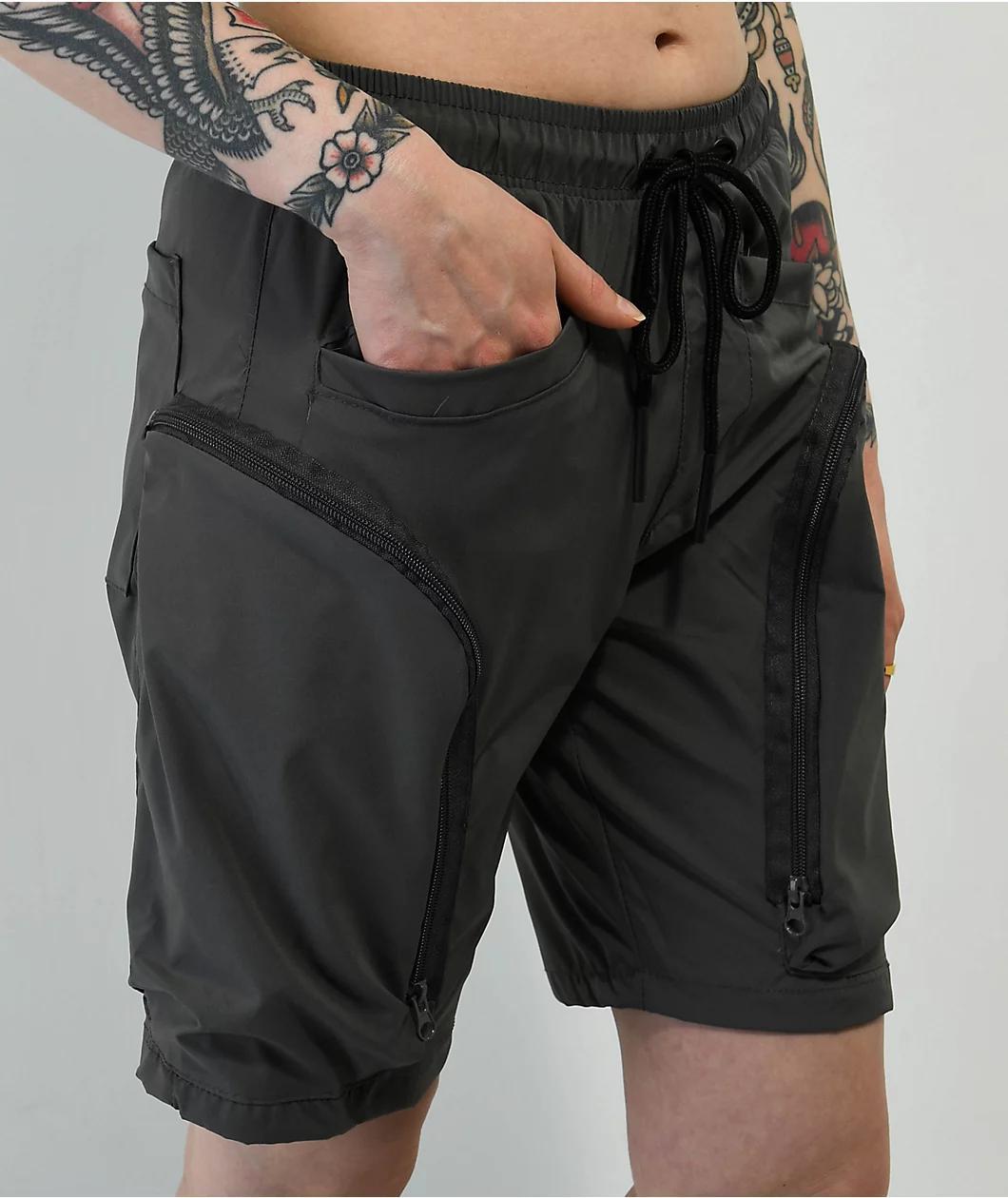 American Stitch Y2K Grey Cargo Shorts Product Image