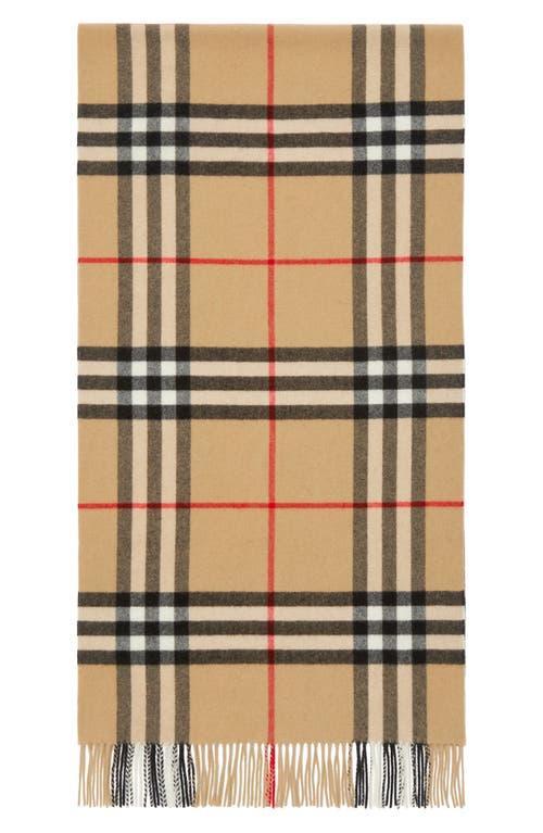 burberry Giant Check Washed Cashmere Scarf Product Image