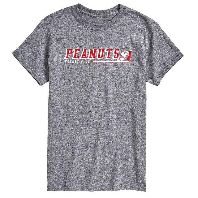 Big & Tall Peanuts Hockey Club Tee, Mens Product Image