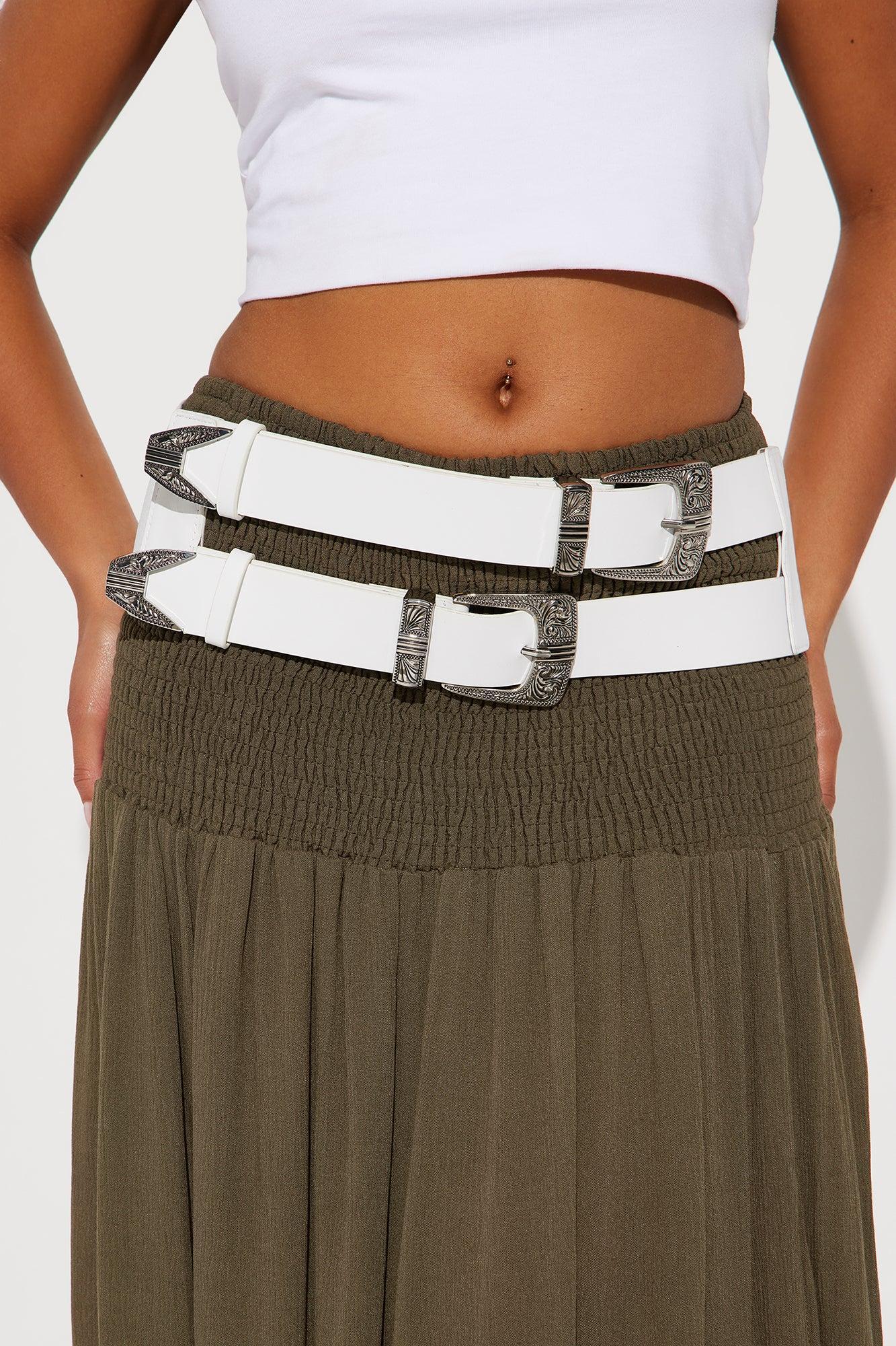 Wild Wide West Belt - White Product Image