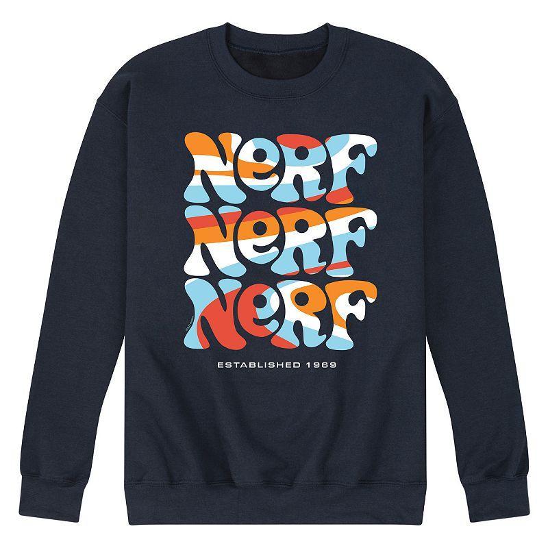 Mens Nerf Retro Fleece Sweatshirt Blue Product Image