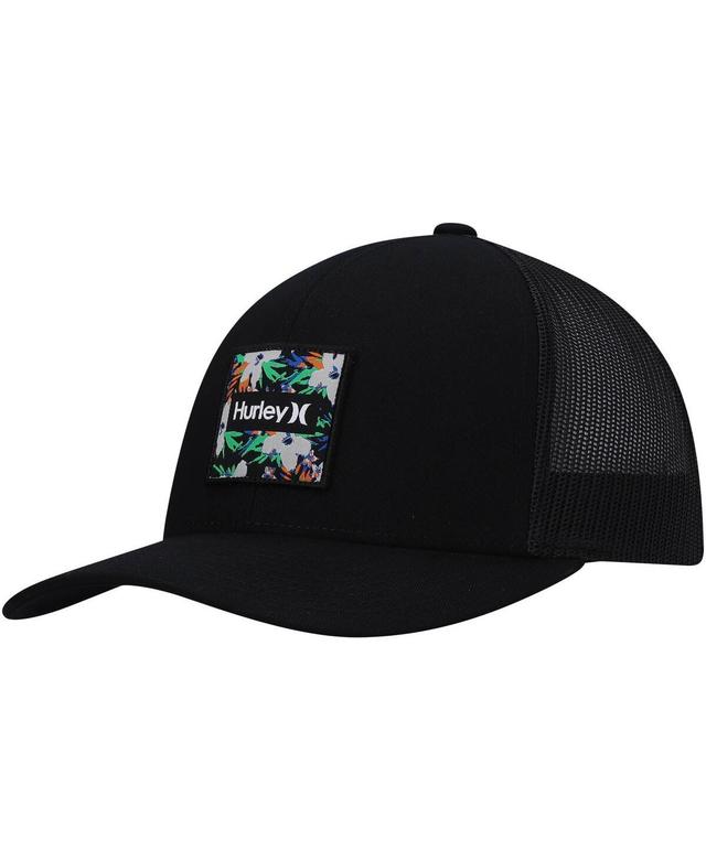 Mens Hurley Black Seacliff Trucker Snapback Hat Product Image