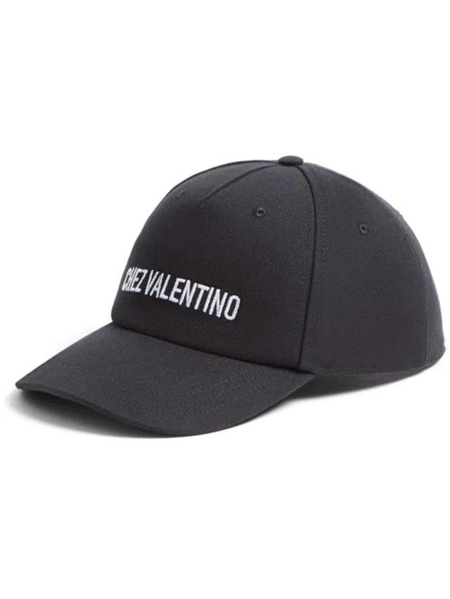 VALENTINO GARAVANI Logo-embroidered Cap In Black Product Image