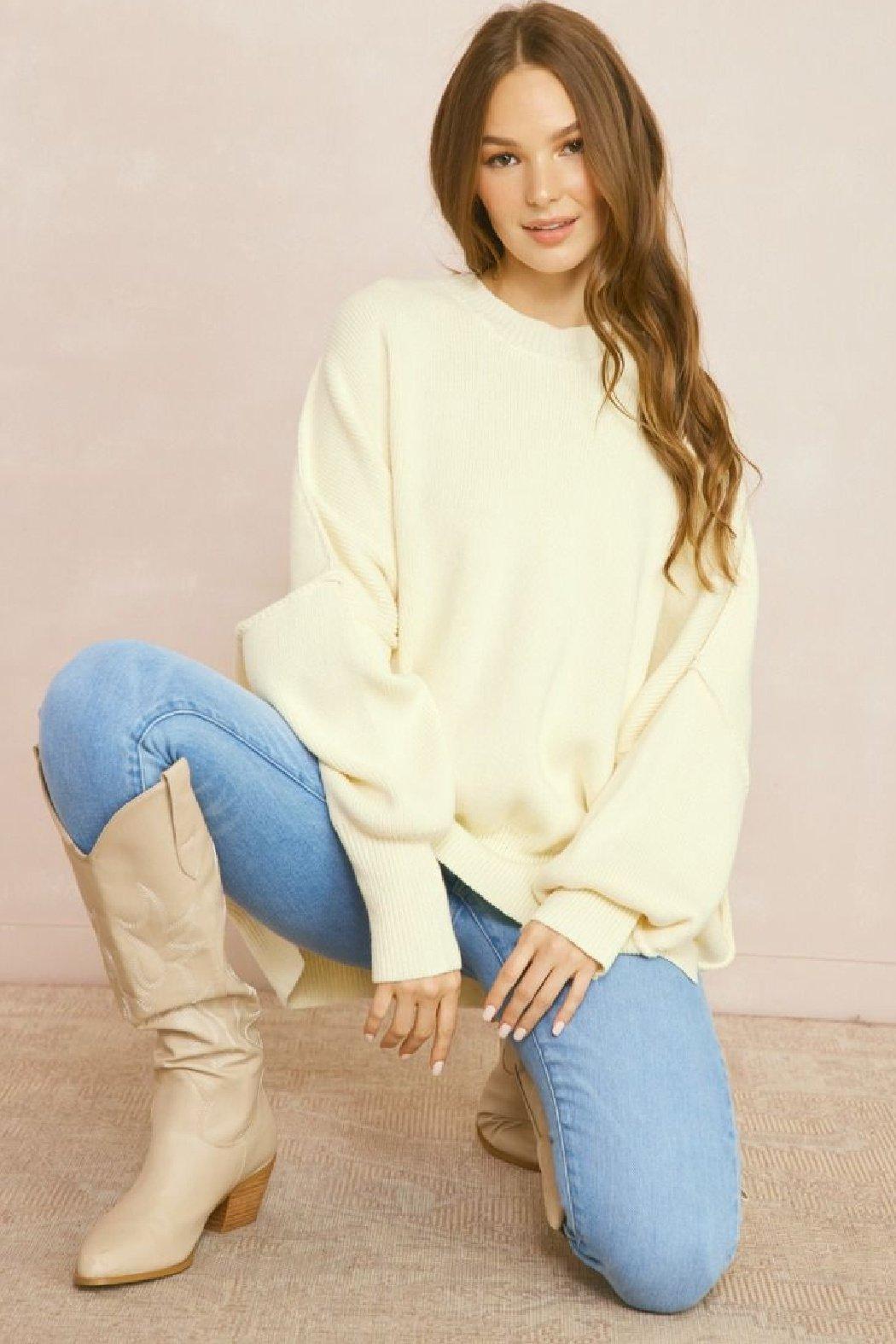 Oversized Knit Sweater Product Image