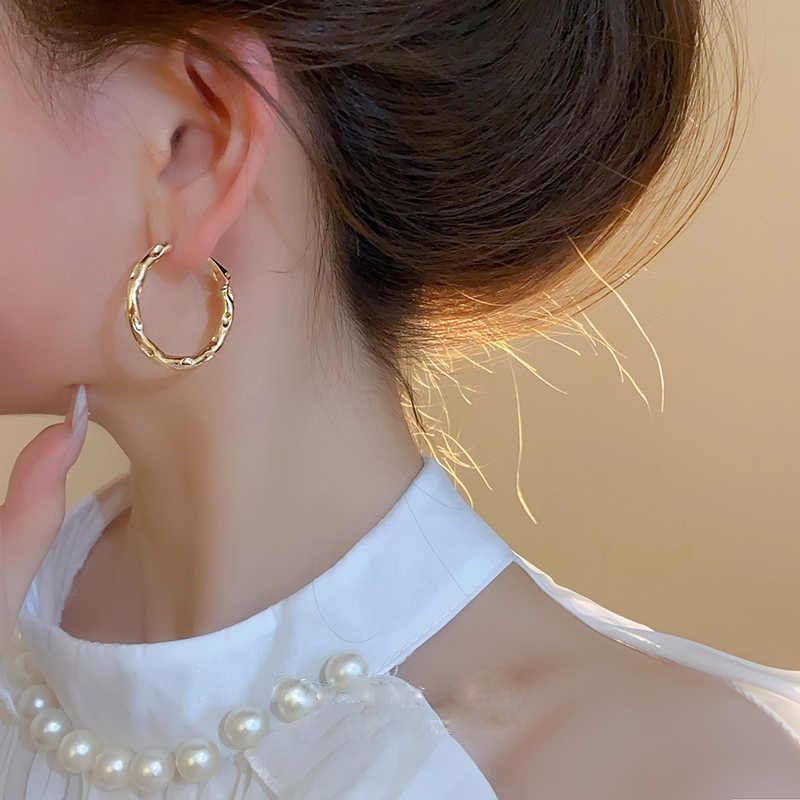 Metal Textured Hoop Earring product image