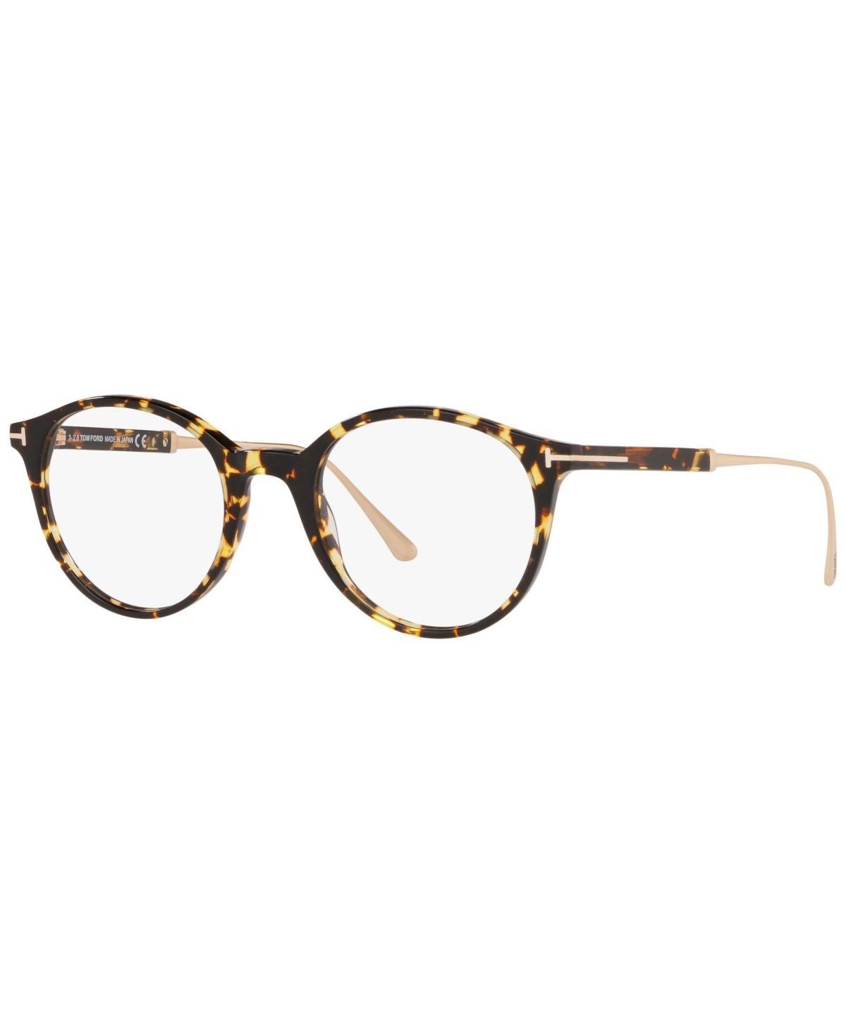 Tom Ford TR000977 Mens Round Eyeglasses - Tortoise Product Image