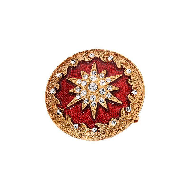 Symbols Of Faith Crystal Star Of Bethlehem Pin, Womens, Red Product Image