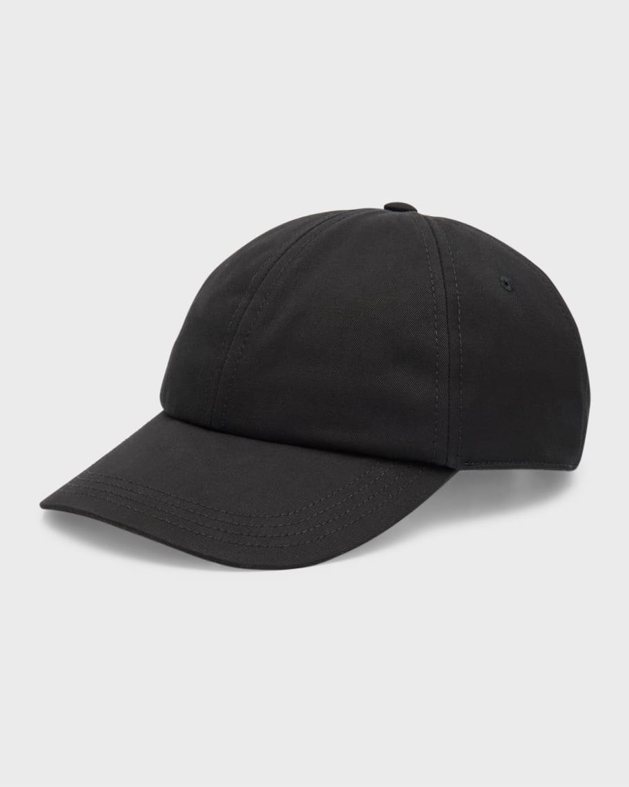 Mens Check-Lined Cotton Baseball Cap Product Image