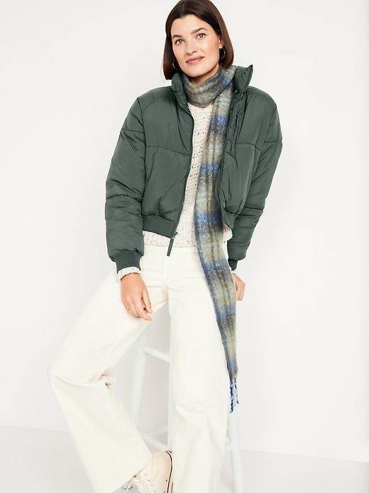 Oversized Crop Puffer Jacket Product Image