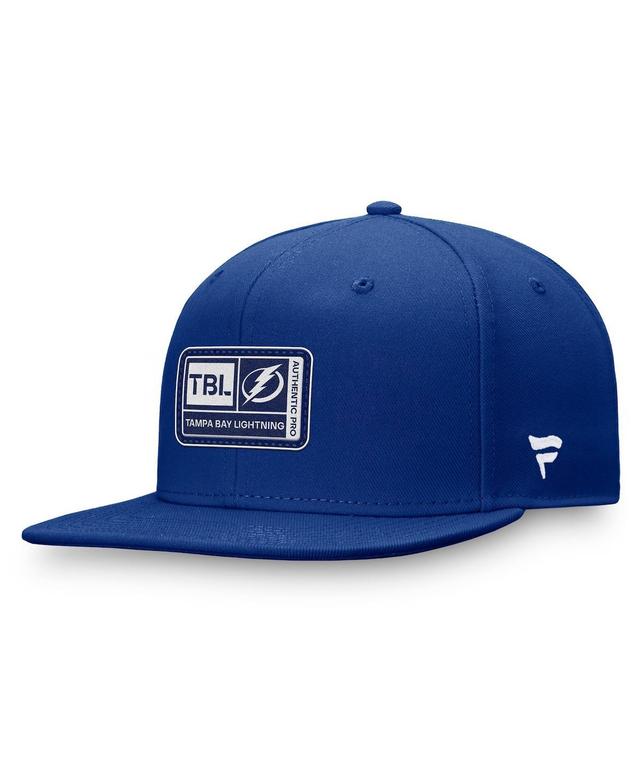 Mens Fanatics Branded Blue Tampa Bay Lightning Authentic Pro Training Camp Snapback Hat Product Image