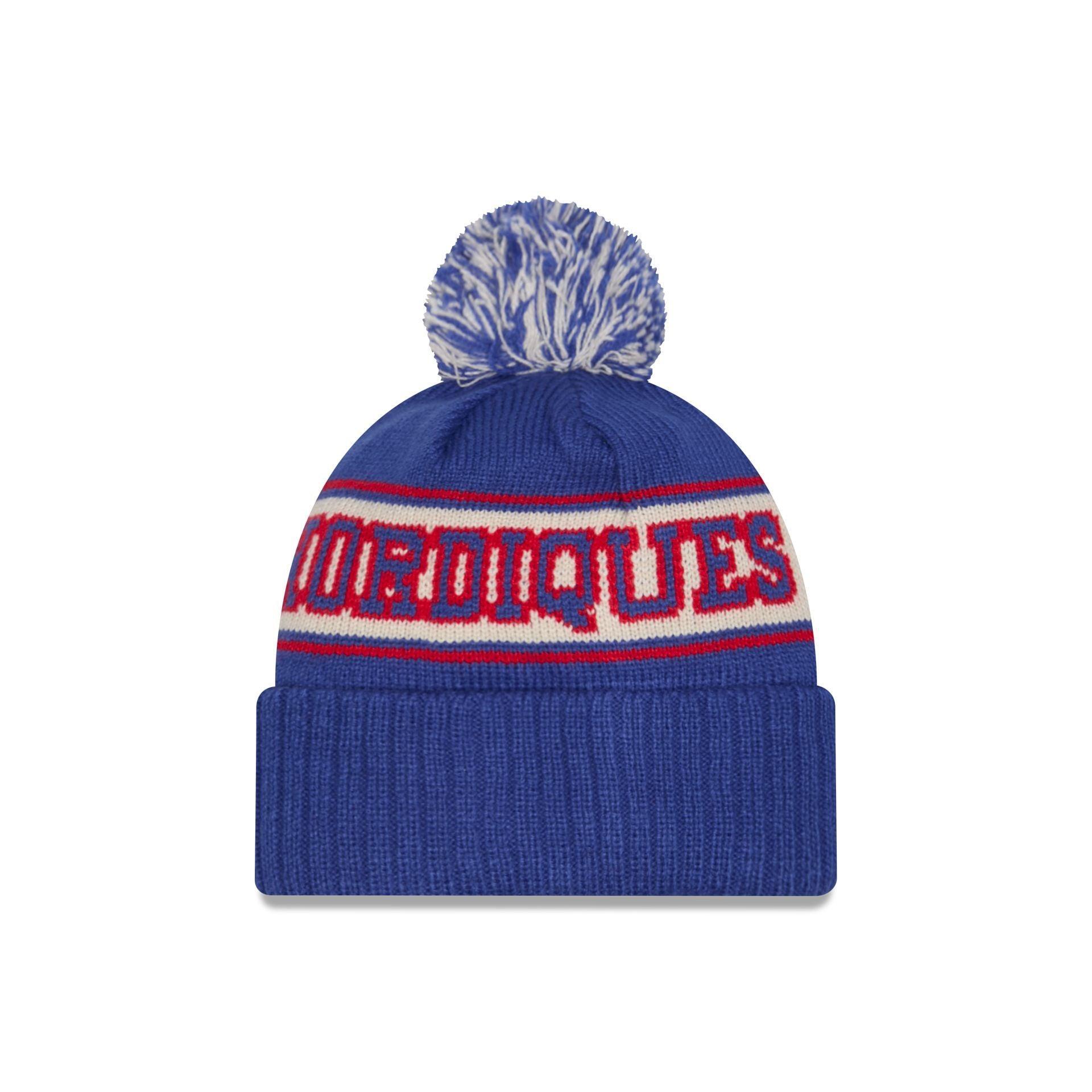 Quebec Nordiques Retro Pom Knit Hat Male Product Image