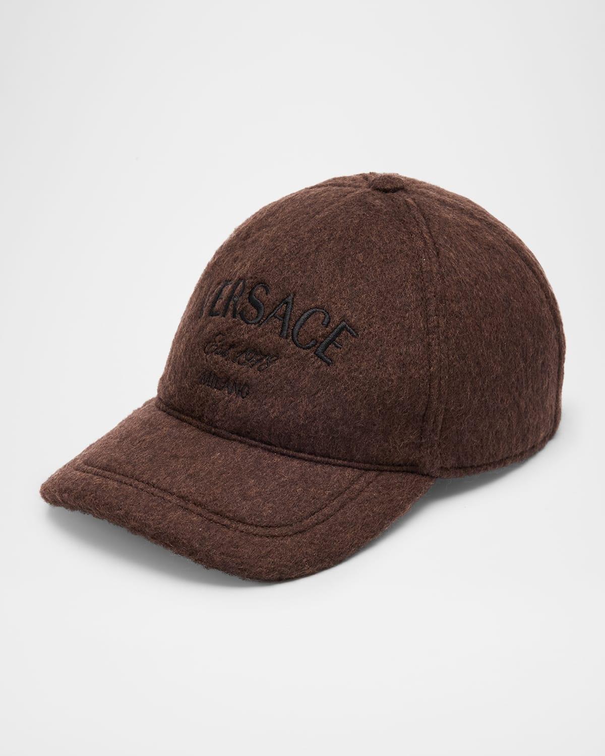 Mens Wool Embroidered Logo Baseball Cap Product Image