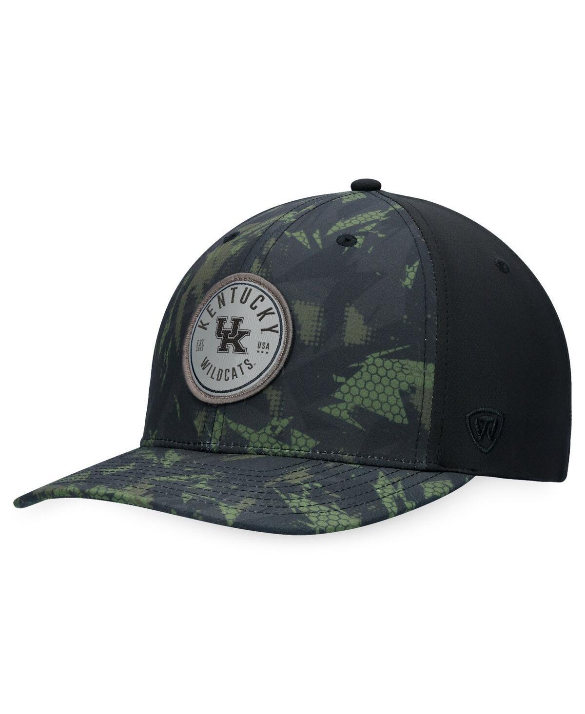 Mens Top of the World Black Wisconsin Badgers Oht Military-Inspired Appreciation Camo Render Flex Hat Product Image